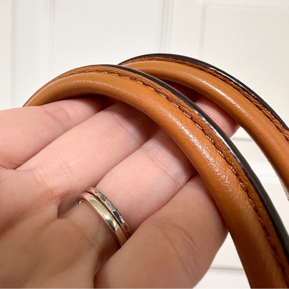 Coach Madison Mini Satchel in Smooth Camel Brown Leather - Picture 7 of 12